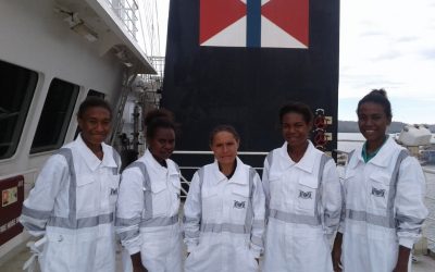 Female maritime cadets aim high on the high seas